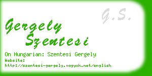 gergely szentesi business card